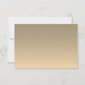 Invitation Dîner de répétition Black Gold (Dos)