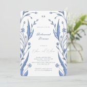 Invitation Dîner de répétition Bleu Buttercup (Debout devant)