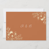 Invitation Dîner de répétition bleu élégant de la Marine (Dos)