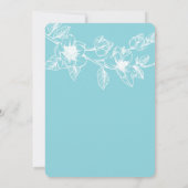 Invitation Dîner de répétition bleu pâle de la Branche de Mag (Dos)