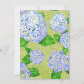 Invitation Dîner de répétition - Blue Hydrangea Lace Floral (Dos)