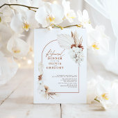 Invitation Dîner de répétition Boho en terre cuite