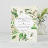 Invitation Dîner de répétition BOHO Eucalyptus Graines de boi (Debout devant)