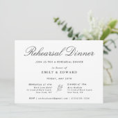 Invitation Dîner de répétition botanique élégant classique (Debout devant)