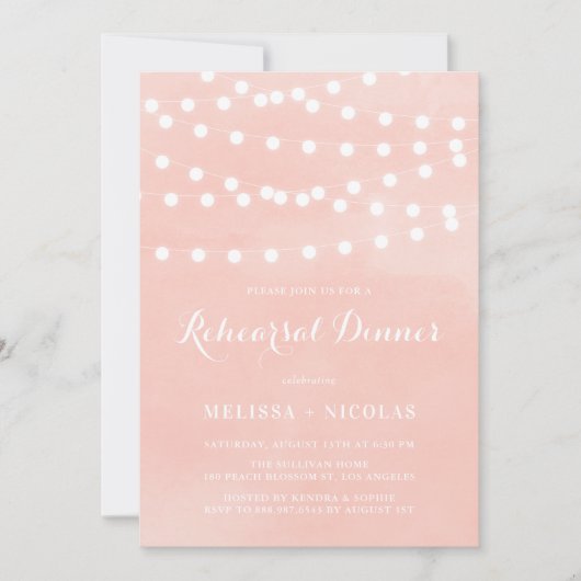 Invitation Dîner de répétition broussailleux (Devant)