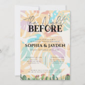 Invitation Dîner de répétition Cactus Tropical Palm Tree Dese (Devant)