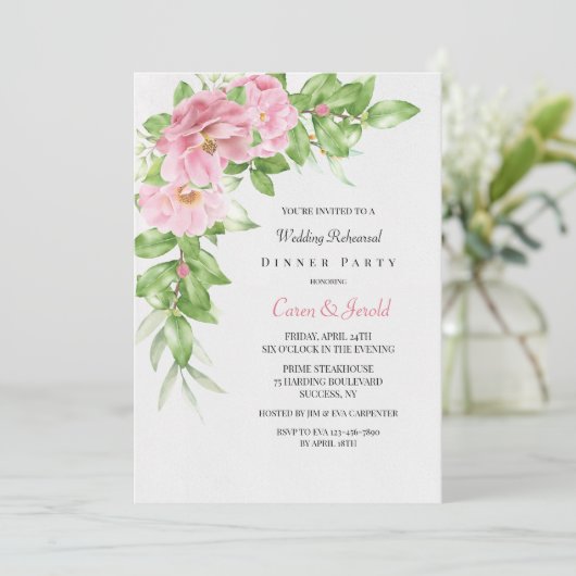 Invitation Dîner de répétition Camellia (Debout devant)