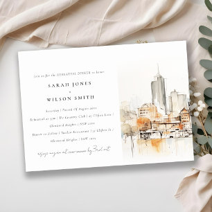 Invitation Dîner de répétition Chic Atlanta Georgia Landscape