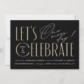 Invitation Dîner de répétition chic de typographie moderne (Devant)