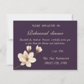 Invitation Dîner De Répétition Chic Magnolia Élégant (Devant)