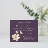 Invitation Dîner De Répétition Chic Magnolia Élégant (Debout devant)