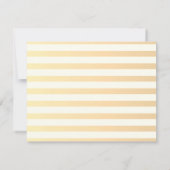 Invitation Dîner de répétition chic moderne rayé fleurs (Dos)