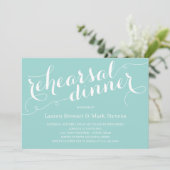 Invitation Dîner de répétition chic plein d'énergie Invitatio (Debout devant)