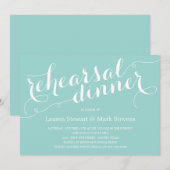 Invitation Dîner de répétition chic plein d'énergie Invitatio (Devant / Derrière)