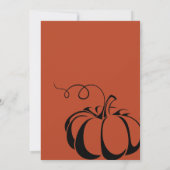 Invitation Dîner de répétition citrouille (Dos)