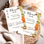 Invitation Dîner de répétition Citrouille d'automne