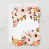 Invitation Dîner de répétition Citrouille d'automne Invitatio (Dos)