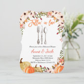 Invitation Dîner de répétition Citrouille d'automne Invitatio (Debout devant)