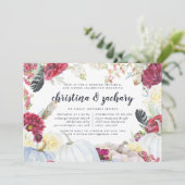 Invitation Dîner de répétition Citrouille de la Bourgogne et (Debout devant)