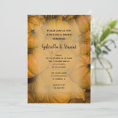 Invitation Dîner de répétition Citrouille Orange Automne (Debout devant)