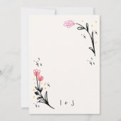 Invitation Dîner De Répétition Croustillant Tiré À La Main (Dos)