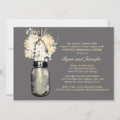 Invitation Dîner de répétition - Daisers Fleurs sauvages et M (Devant)