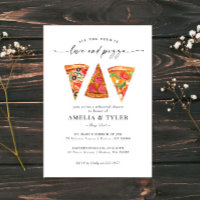 Dîner de répétition d'amour et de pizza