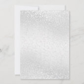 Invitation Dîner de répétition dans une Parties scintillant b (Dos)