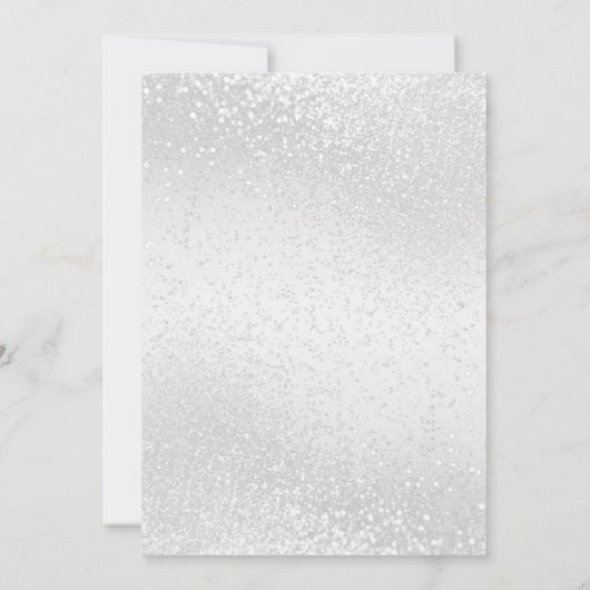 Invitation Dîner de répétition dans une Parties scintillant b (Dos)