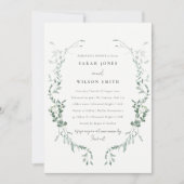 Invitation Dîner de répétition d'aquarelle de l'Eucalyptus bo (Devant)