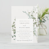 Invitation Dîner de répétition d'aquarelle de l'Eucalyptus bo (Debout devant)