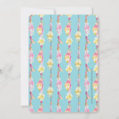 Invitation Dîner de répétition d'aquarelle de perles de plume (Dos)