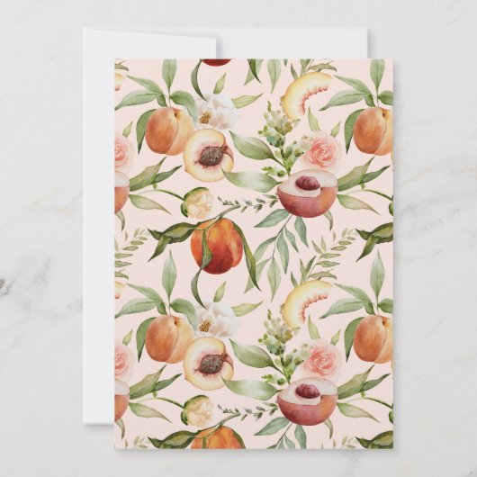 Invitation Dîner de répétition d'aquarelle florale (Dos)