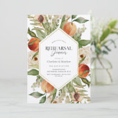 Invitation Dîner de répétition d'aquarelle florale (Debout devant)