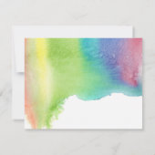 Invitation Dîner de répétition d'aquarelle moderne (Dos)