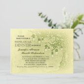 Invitation Dîner de répétition d'arbre de jarres de maçon rus (Debout devant)