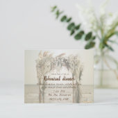 Invitation Dîner de répétition d'arc de mariage de plage (Debout devant)