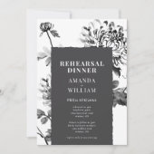 Invitation Dîner de répétition d'art en encre Chrysanthemum I (Devant)