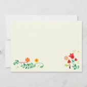 Invitation Dîner de répétition d'art populaire (Dos)