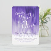 Invitation Dîner de répétition d'art violet avant de faire de (Debout devant)