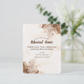 Invitation Dîner de répétition d'automne exotique (Debout devant)