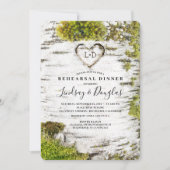 Invitation Dîner de répétition d'automne rustique (Devant)