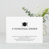 Invitation Dîner de répétition de base (Debout devant)