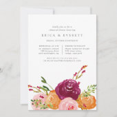 Invitation Dîner de répétition de bouquet de récolte Invitati (Devant)