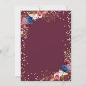 Invitation Dîner de répétition de Bourgogne (Dos)