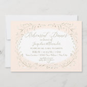 Invitation Dîner de répétition de broussailles Salle de Feuil (Devant)