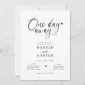 Invitation Dîner de répétition de calligraphie de mariage à u (Devant)