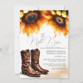 Invitation Dîner de répétition de campagne à l'aquarelle rust (Devant)