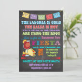 Invitation Dîner de répétition de Chalkboard Mexicaine Fiesta (Debout devant)