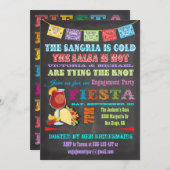 Invitation Dîner de répétition de Chalkboard Mexicaine Fiesta (Devant / Derrière)